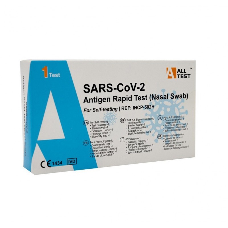 AllTest Covid-19 - Tampone Antigenico Rapido Nasale - 1 Pezzo