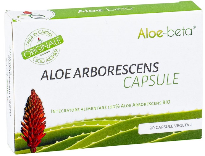 Aloe Beta Aloe Arborescens Integratore 30 Capsule