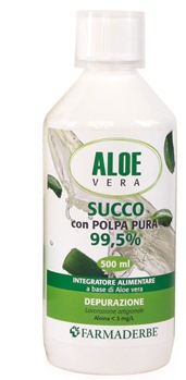 Aloe Vera Succo con Polpa Pura Integratore Depurativo 500 ml