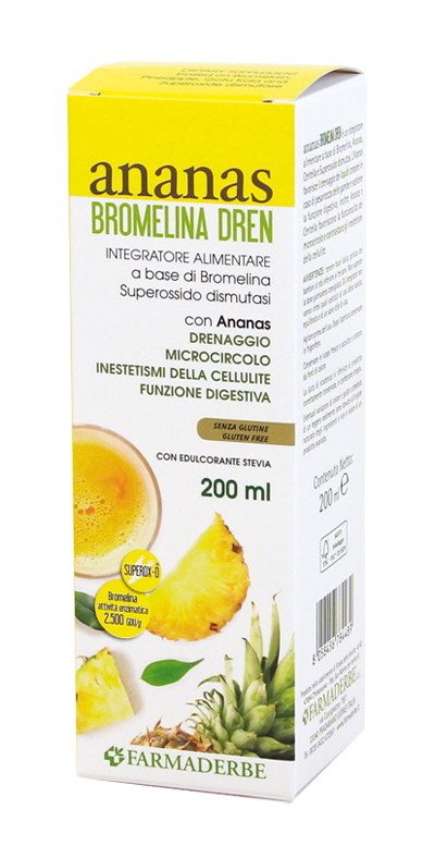 Ananas Bromelina Dren Integratore Drenante 200 ml