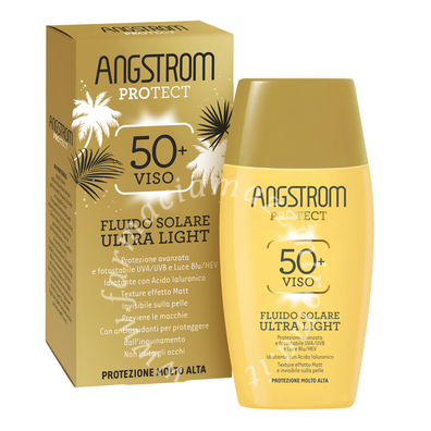 Angstrom Protect - Fluido Solare Viso Ultra Light con Protezione Molto Alta SPF 50+ - 40 ml