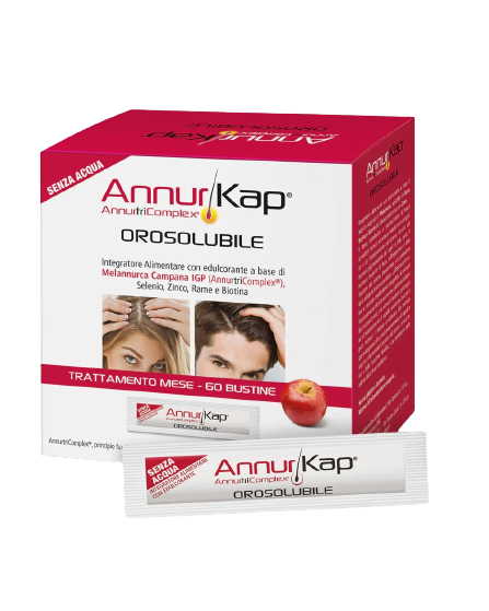 AnnurKap Orosolubile Integratore Anticaduta Capelli 60 Bustine