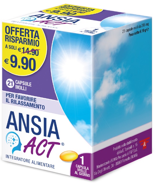 Ansia Act Integratore per Favorire il Rilassamento 21 Capsule Molli