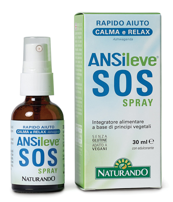 Ansileve SOS Spray Integratore Benessere Mentale 30 ml