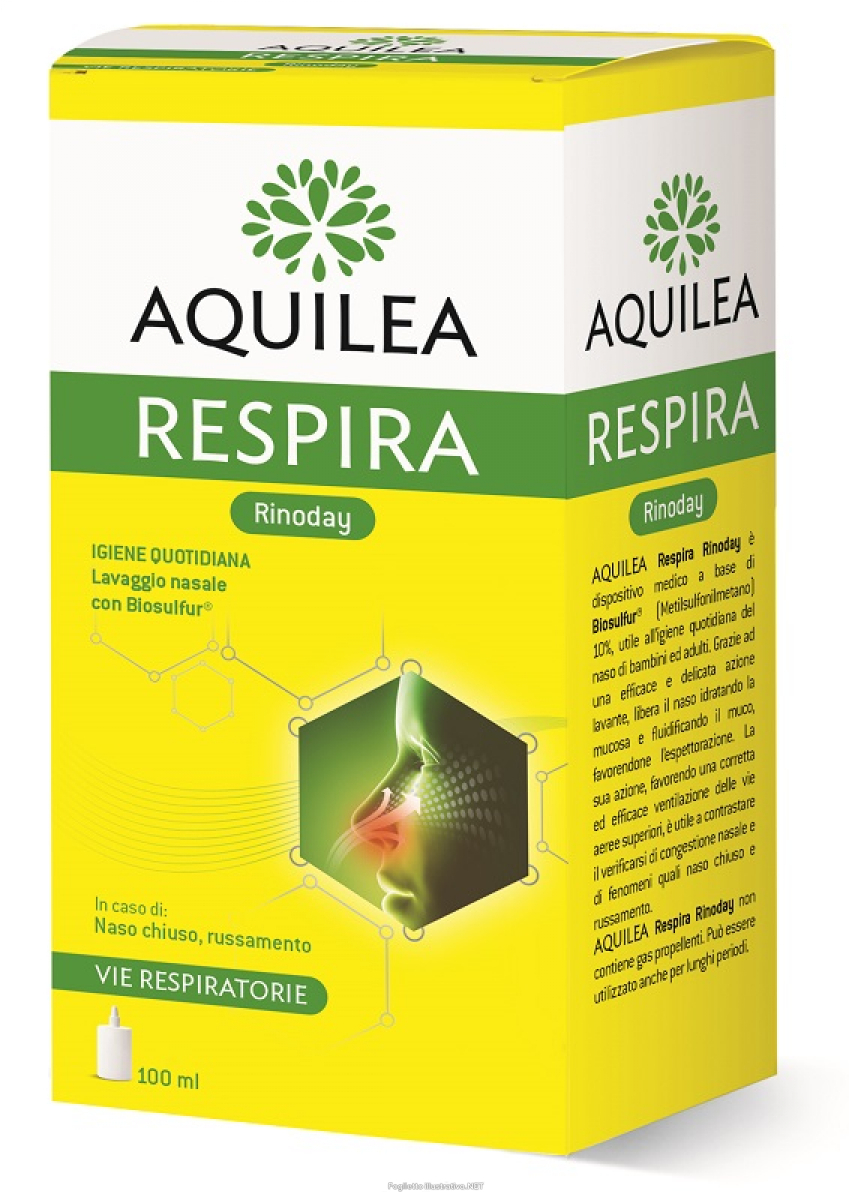 Aquilea Respira Rinoday - Soluzione per Lavaggio Nasale - 100 ml