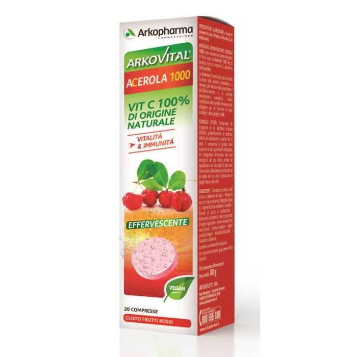 ARKOVITAL ACEROLA EFFERVESCENTE 20 COMPRESSE