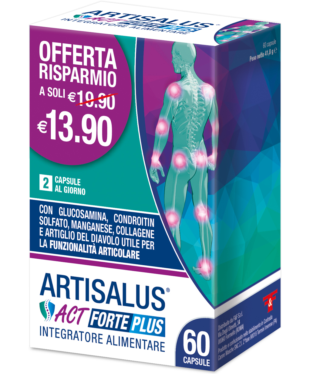 Artisalus Act Forte Plus Integratore Funzione Articolare 60 Capsule