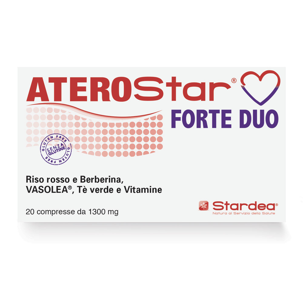 Aterostar Forte Duo - Integratore per il Controllo del Colesterolo - 20 Compresse