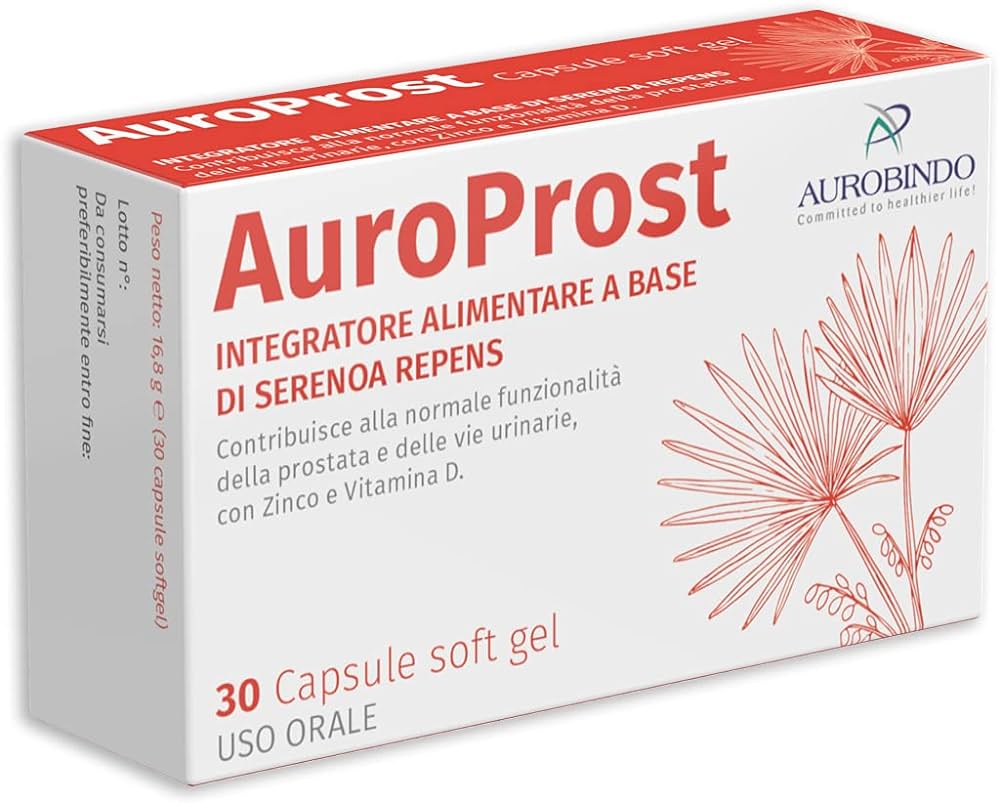 Auroprost Integratore Prostata 30 Capsule