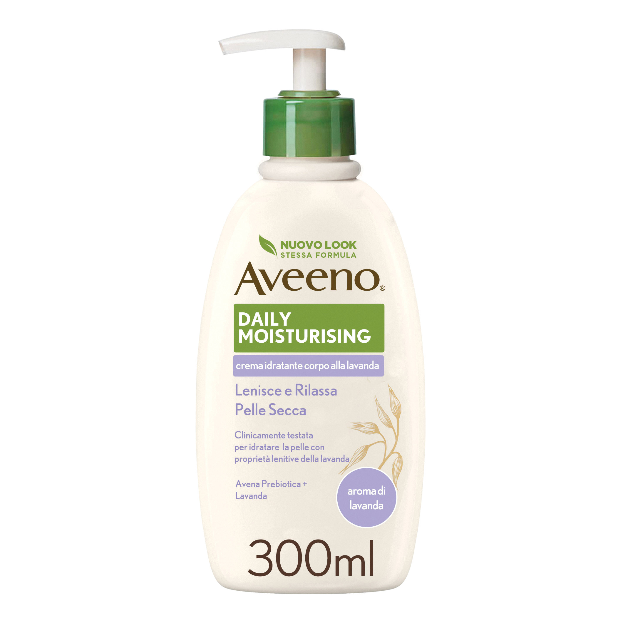 Aveeno Crema Corpo Idratante alla Lavanda 300 ml