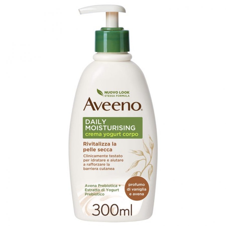 Aveeno Crema Corpo Yogurt Vaniglia e Avena 300 ml