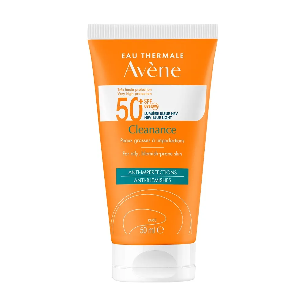 Avene Cleanance - Crema Solare Viso con Protezione Molto Alta SPF 50+ - 50 ml