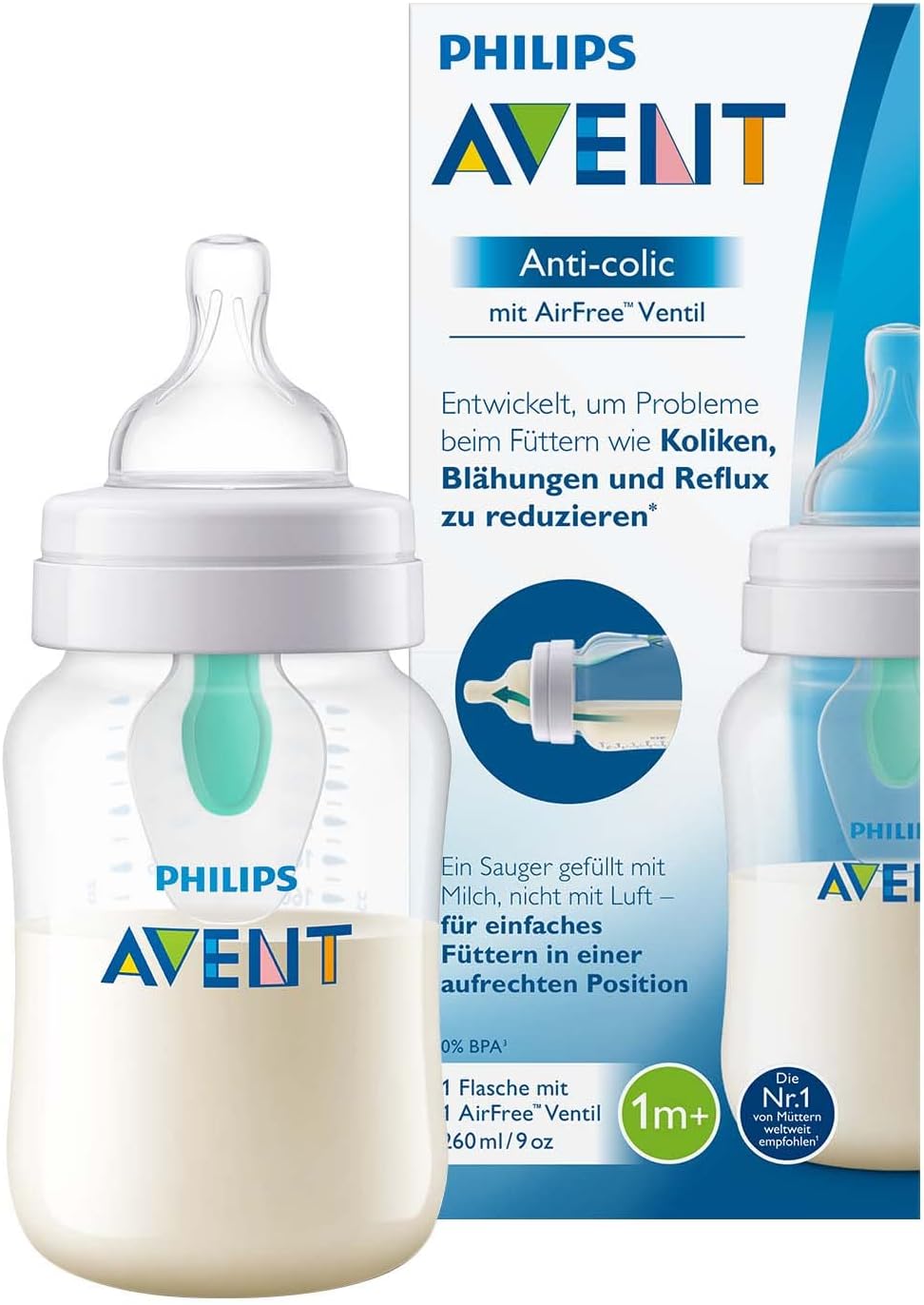 Avent Anti-Colica Biberon con Valvola AirFree 260 ml