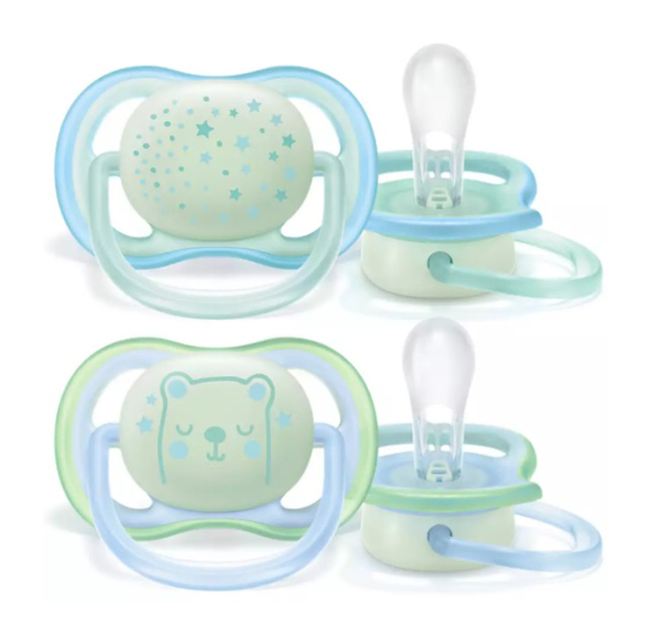 Avent Ultra Air Night Succhietto Bambino 0-6m 2 Pezzi