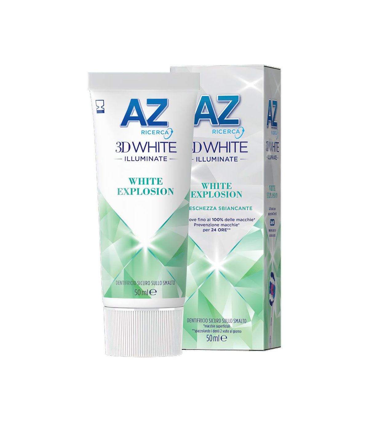 AZ 3D White Explosion - Dentifricio Illuminante Freschezza Sbiancante - 50 ml