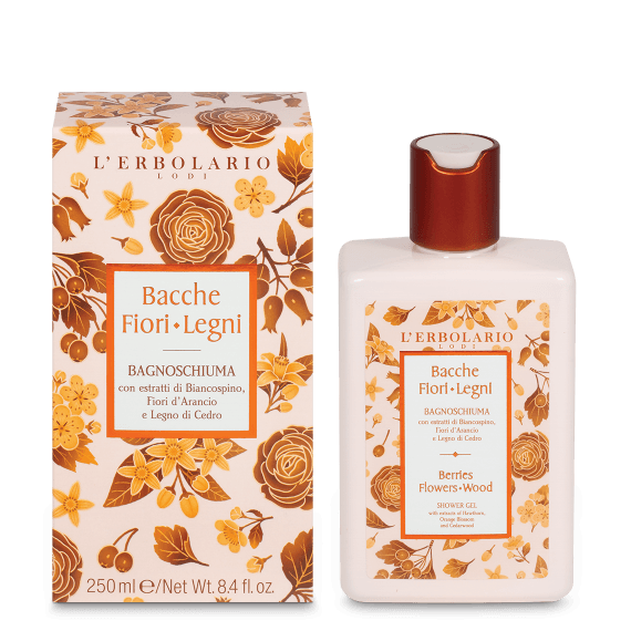 L'Erbolario Bacche Fiori di Legno - Bagnoschiuma Idratante - 250 ml