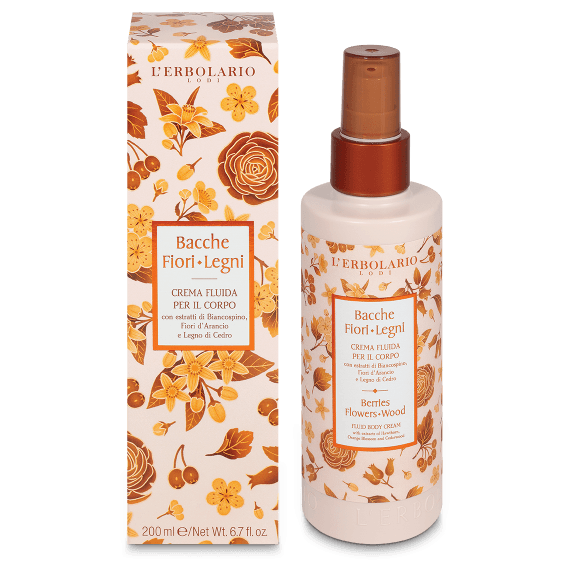 L'Erbolario Bacche Fiori di Legno - Crema Fluido Corpo - 200 ml