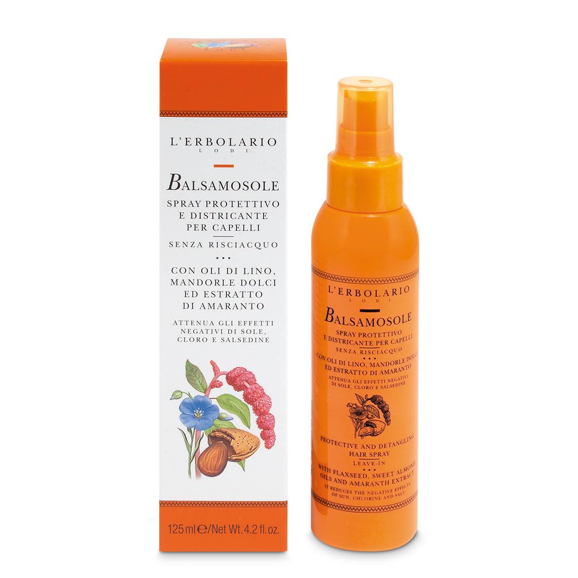 L'Erbolario Balsamosole -Spray Protettivo Districante per Capelli - 125 ml