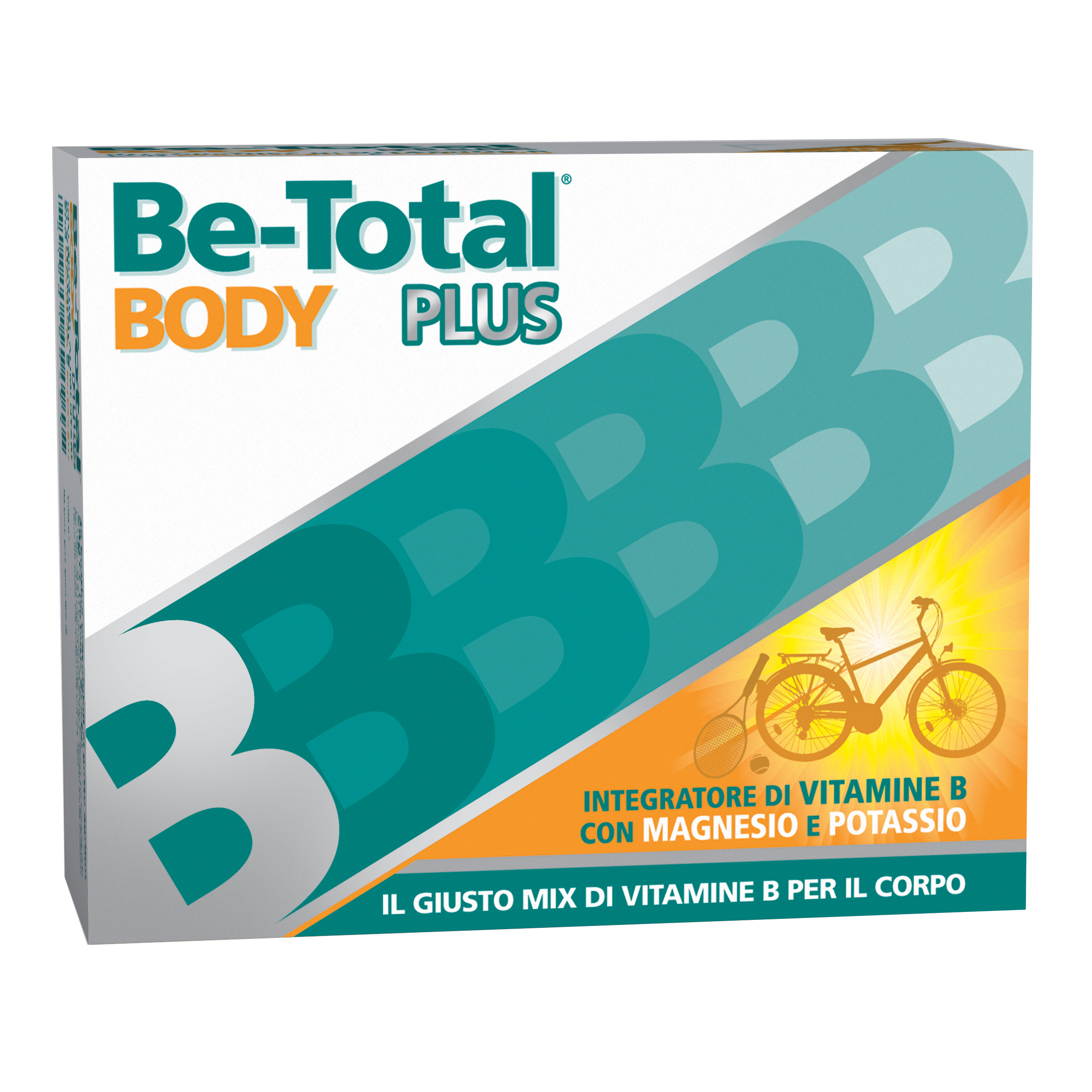 Be-Total Body Plus - Integratore Vitamina B con Magnesio e Potassio - 20 Bustine