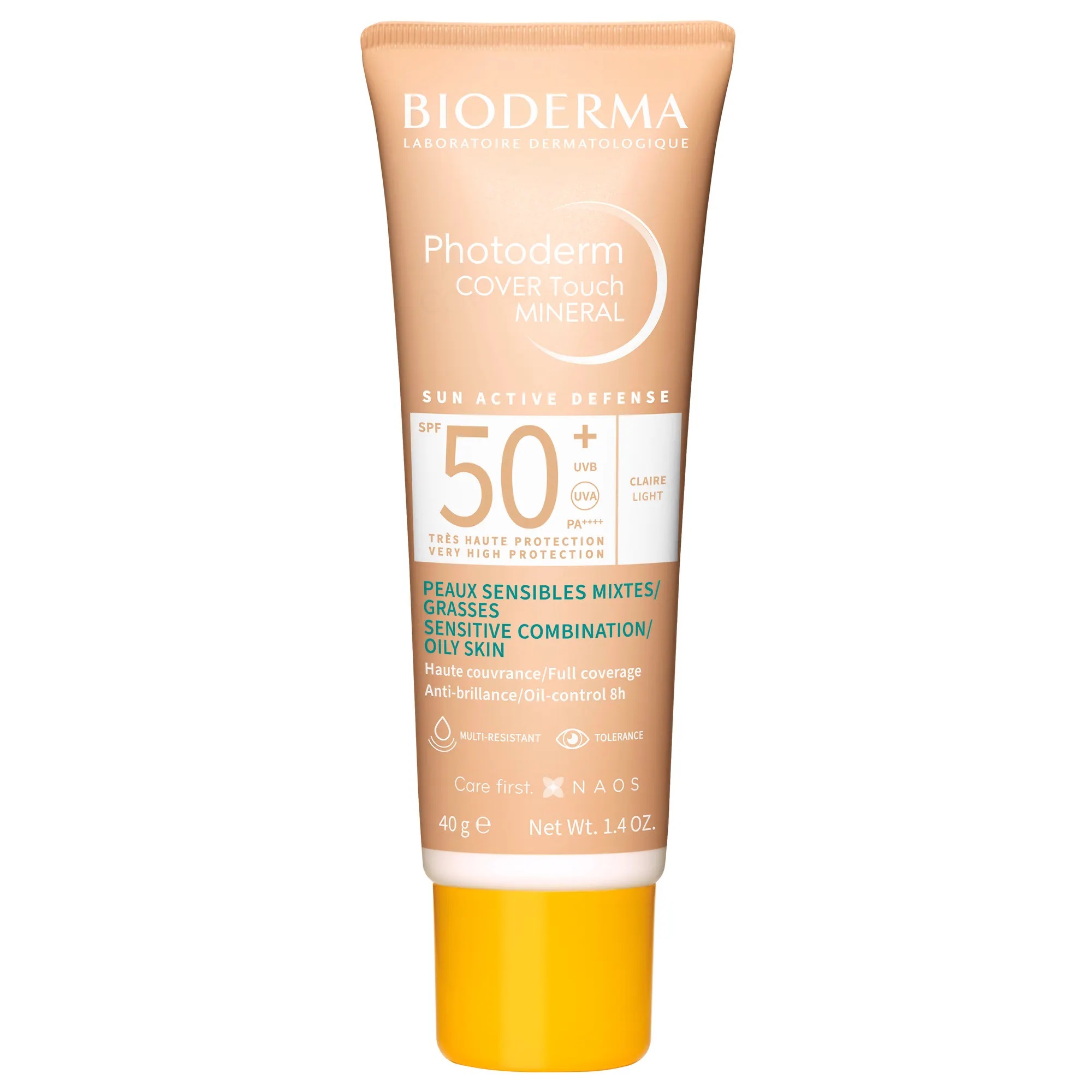 Bioderma Phoderm Mineral Cover Touch Claire - Crema Viso Colorata SPF50+ - 40 ml
