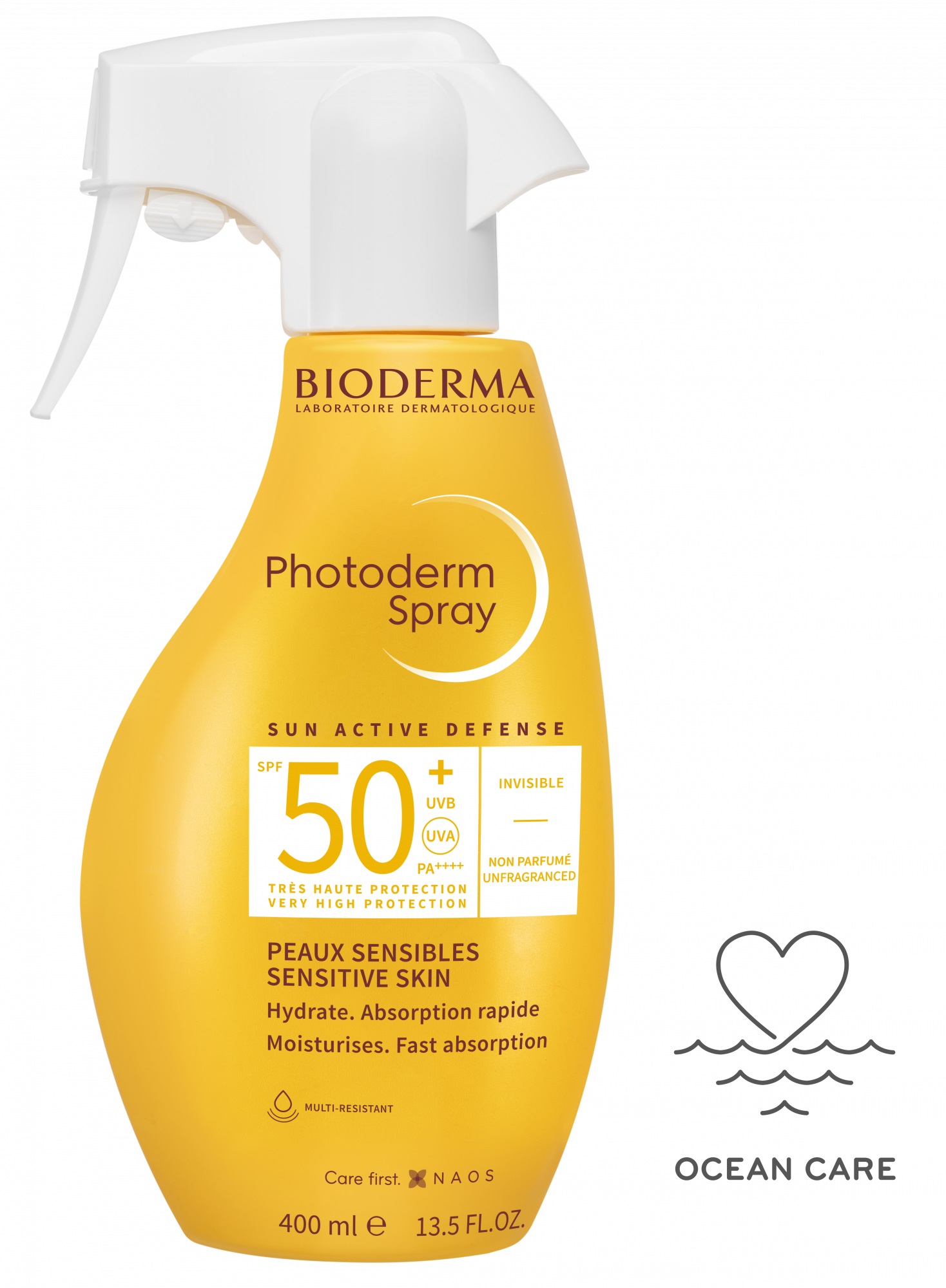 Bioderma Phoderm Spray SPF50+ - Spray Solare Corpo Invisibile - 400 ml