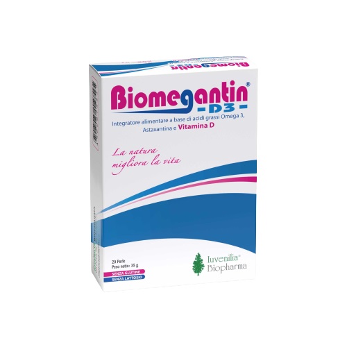 Biomegantin D3 Integratore Omega 3 20 Perle