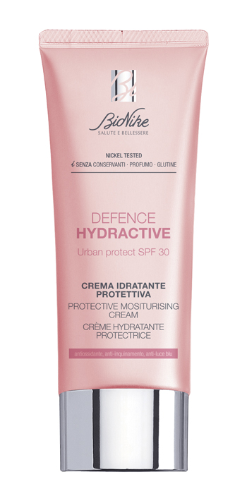 BioNike Defence Hydractive Urban Protection - Crema Viso Idratante e Detossinante con Protezione Solare Alta SPF 30 - 40 ml