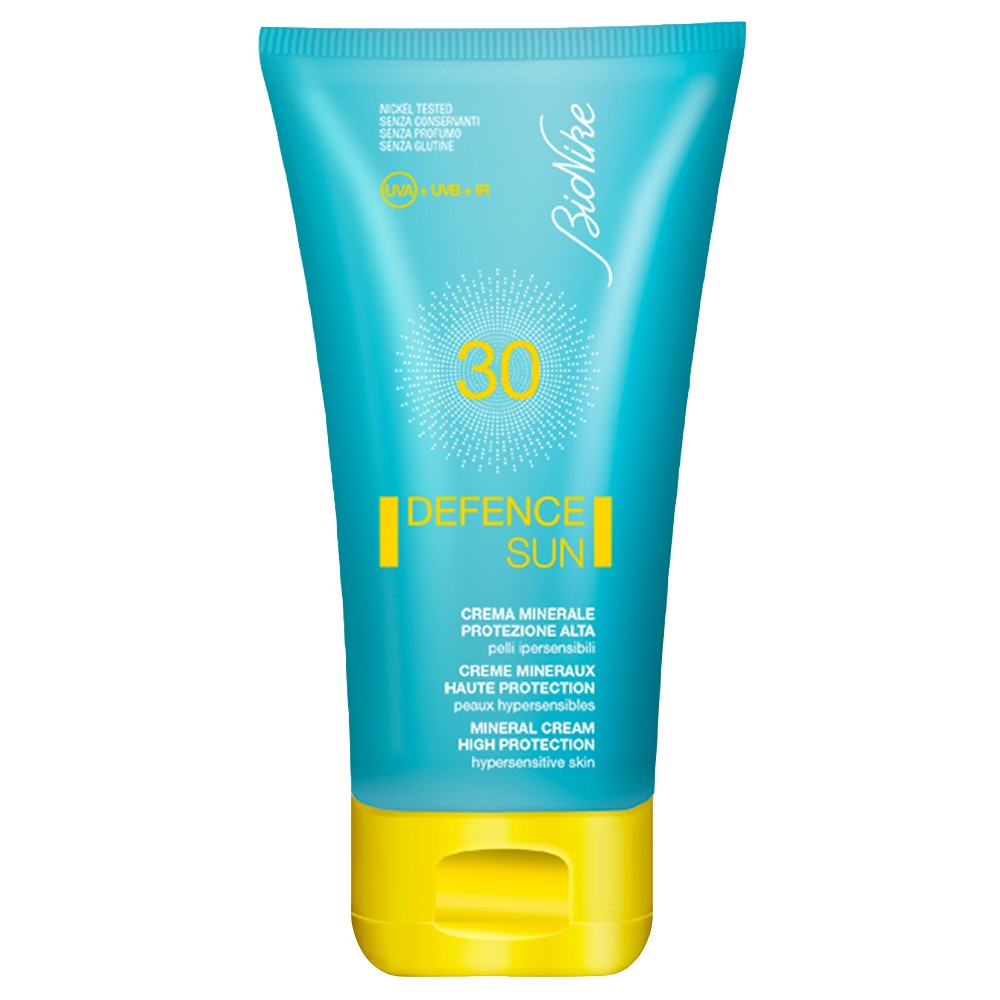 BioNike Defence Sun - Crema Solare Viso e Corpo con Protezione Alta SPF 30 - 100 ml