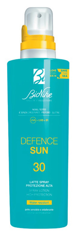 BioNike Defence Sun - Latte Solare Spray Corpo con Protezione Alta SPF 30 - 200 ml