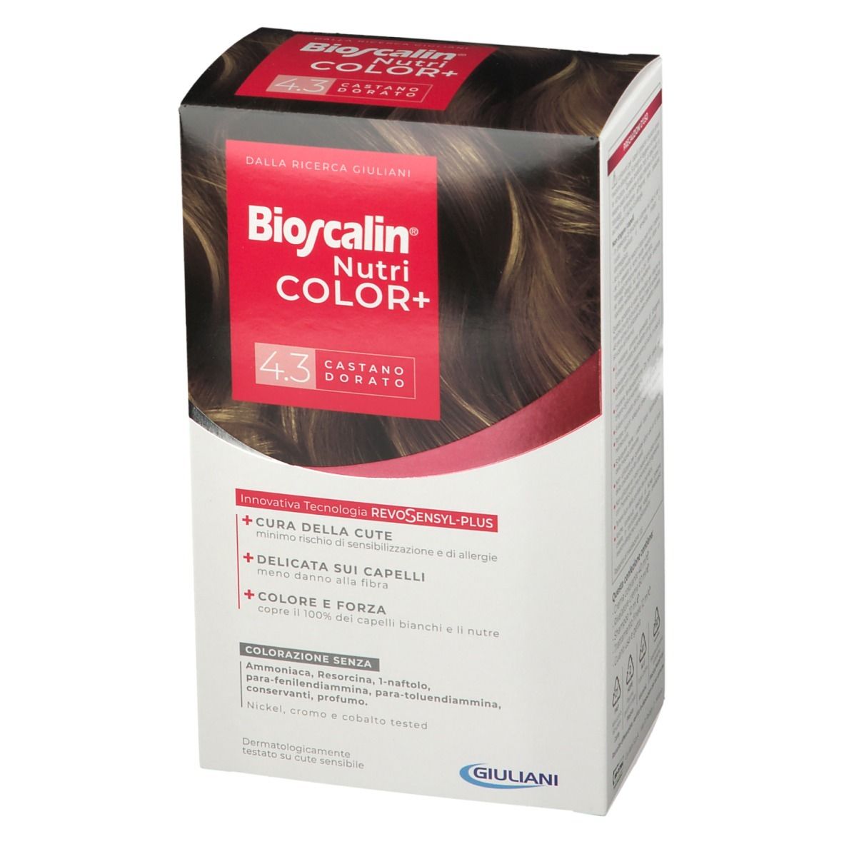 Bioscalin Nutri Color Plus - Tintura Capelli Colore Castano Dorato N. 4.3