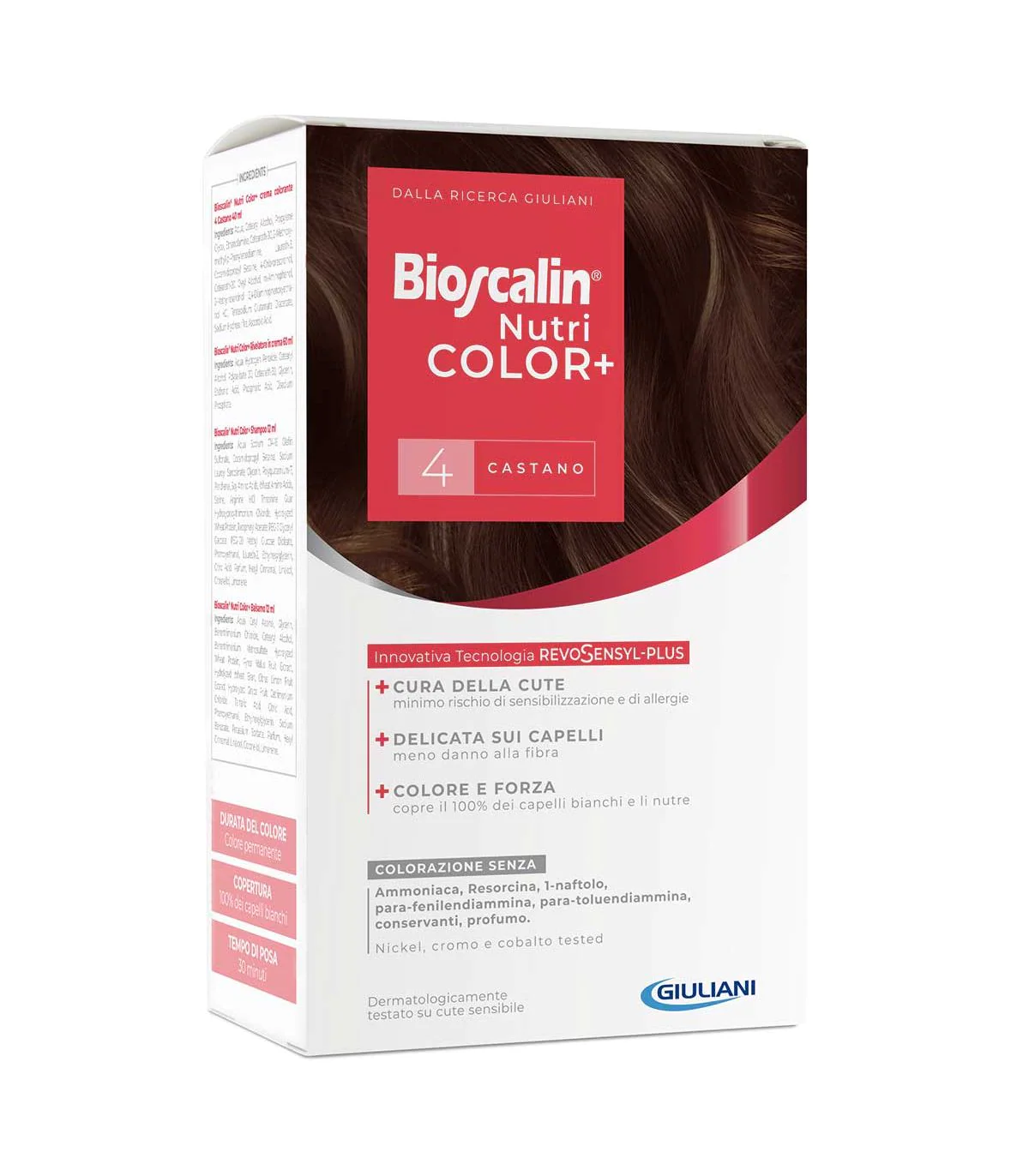 Bioscalin Nutri Color Plus - Tintura Capelli Colore Castano N. 4