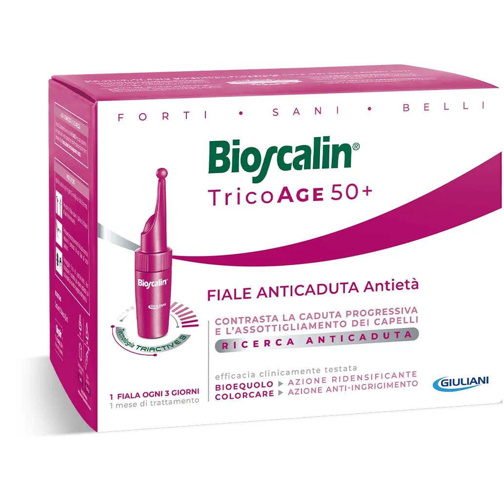 Bioscalin Tricoage 50+ - Trattamento Anticaduta Donna - 20 Fiale