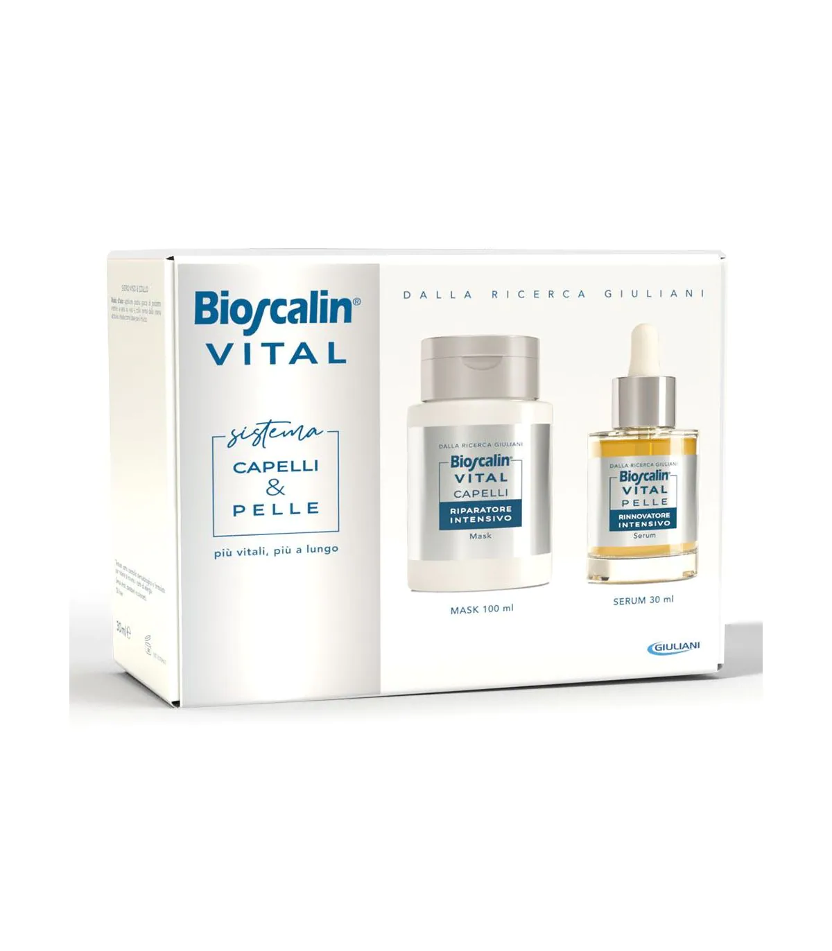 Bioscalin Vital Cofanetto - Siero Rigenerante Viso 30 ml + Maschera Capelli 100 ml