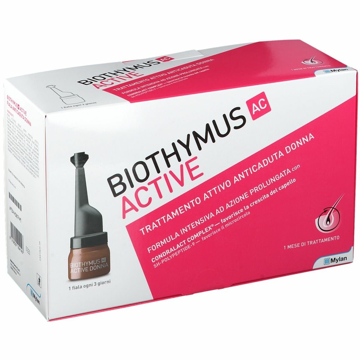Biothymus AC Active - Trattamento Anticaduta Capelli Donna - 10 Fiale