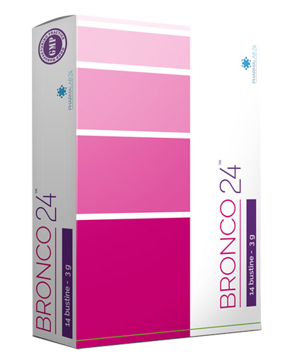 Bronco 24 Integratore Fluidificante Naso e Gola 14 Bustine