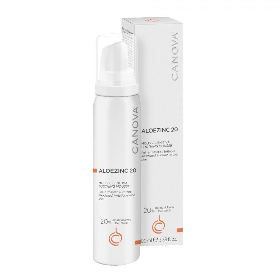 Canova Aloezinc 20 - Mousse Viso e Corpo Lenitiva Riparativa - 100 ml