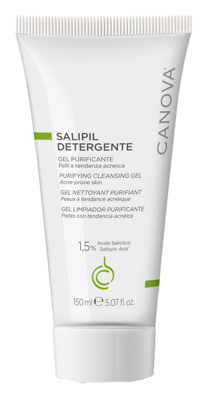 Canova Salipil - Detergente Gel Viso Purificante per Pelle Acneica - 150 ml