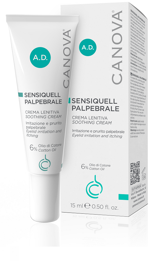 Canova Sensiquell Palpebrale - Crema Lenitiva per Palpebre Arrosate e Irritate - 15 ml