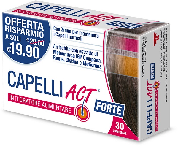Capelli Act Forte Integratore Rinforzante 30 Compresse