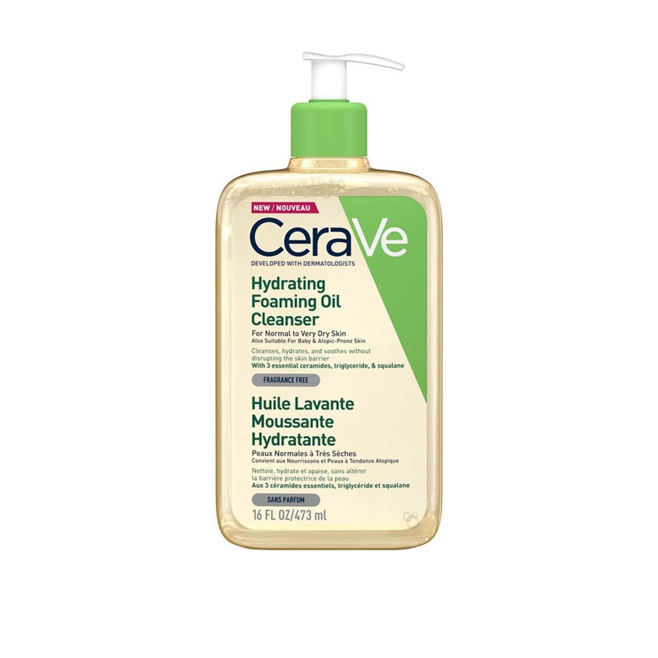 CeraVe Olio Detergente Idratante per Pelli da Normali a Secche 473 ml