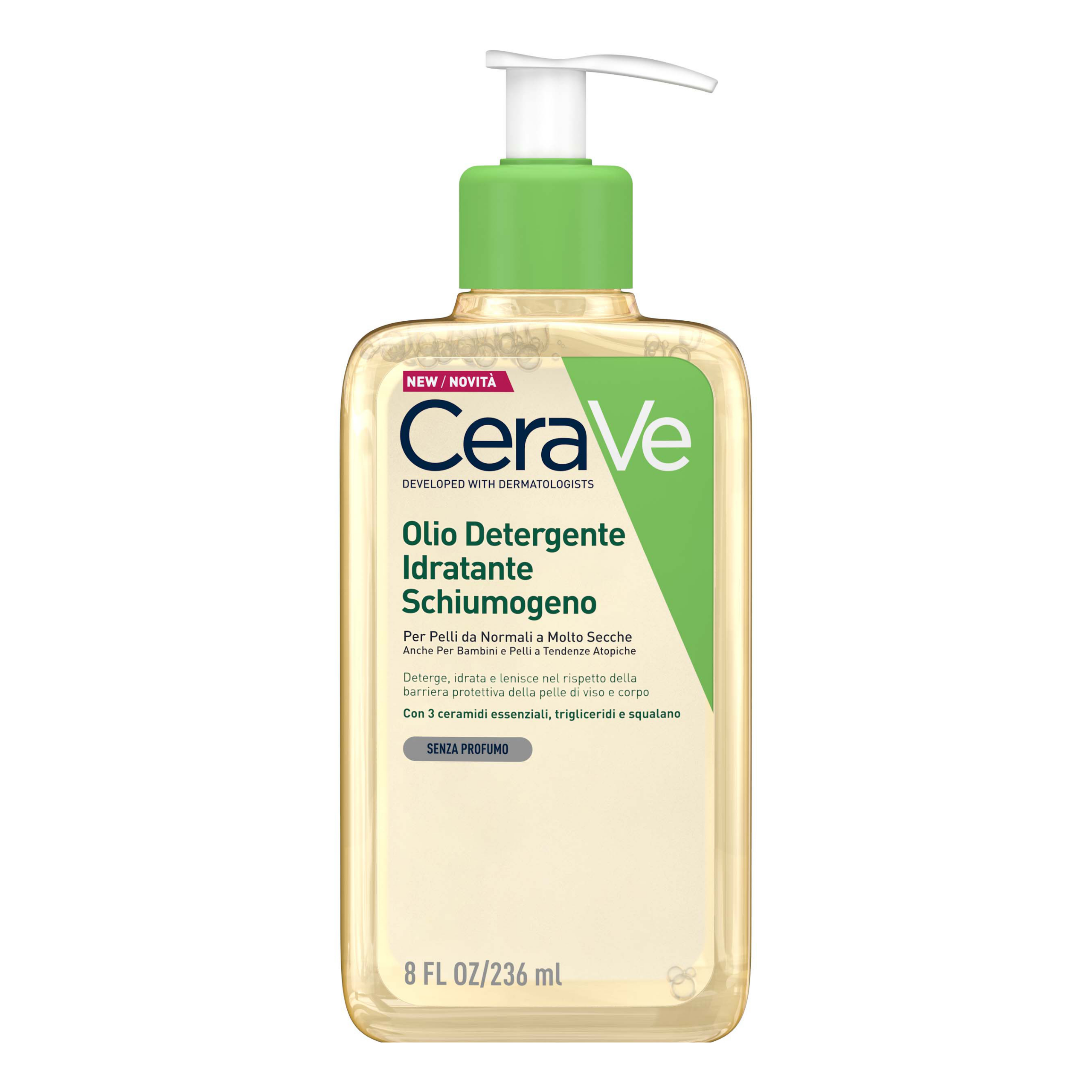 CeraVe Olio Detergente Idratante per Pelli da Normali a Molto Secche 236 ml