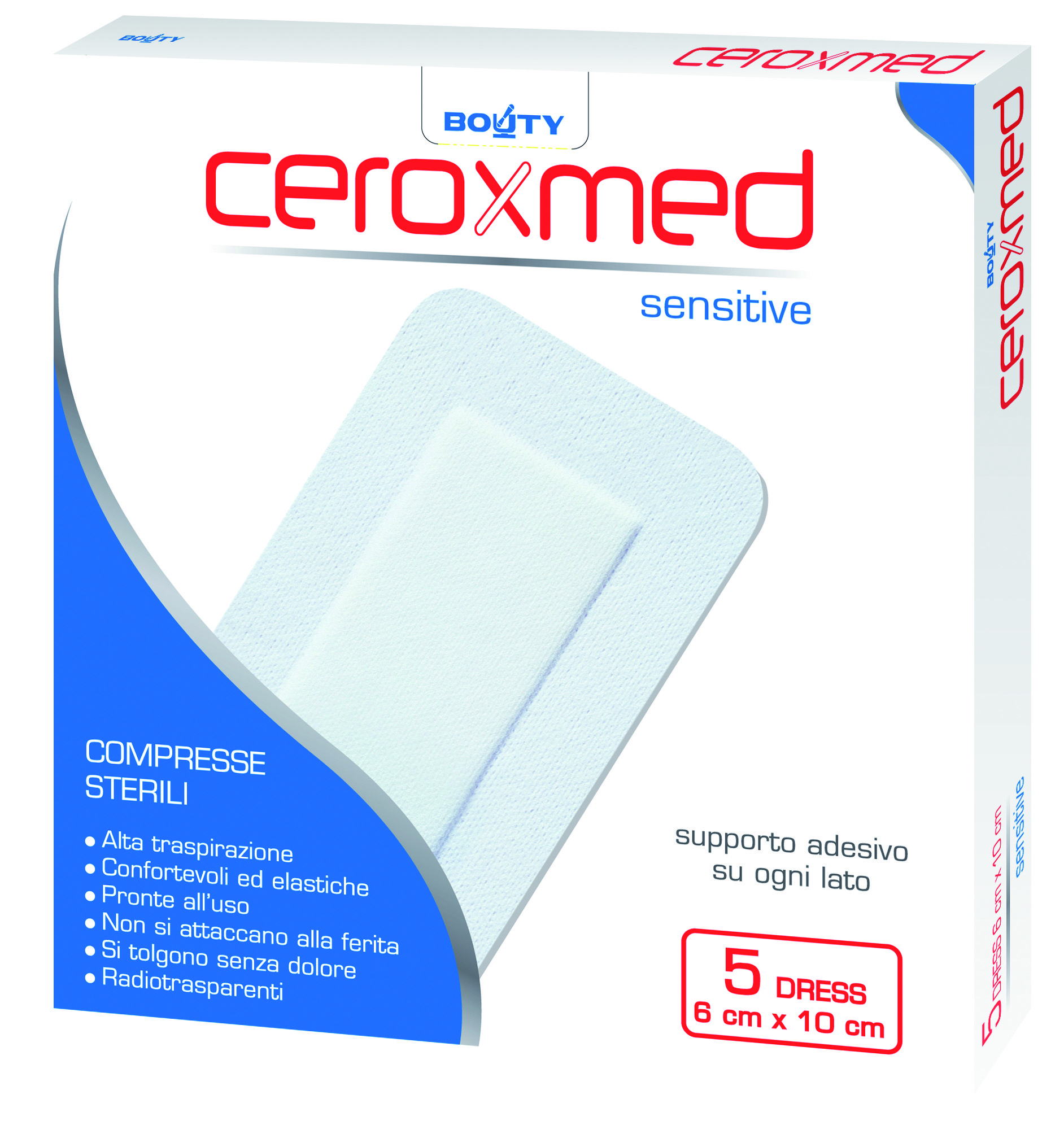 Ceroxmed Dress - Medicazioni Sterili Autoadesive 10 x 6 cm - 5 Pezzi