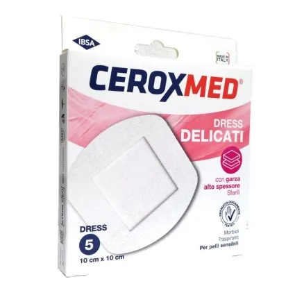 Ceroxmed Dress - Cerotti Delicati 10 x 10 cm - 5 Pezzi