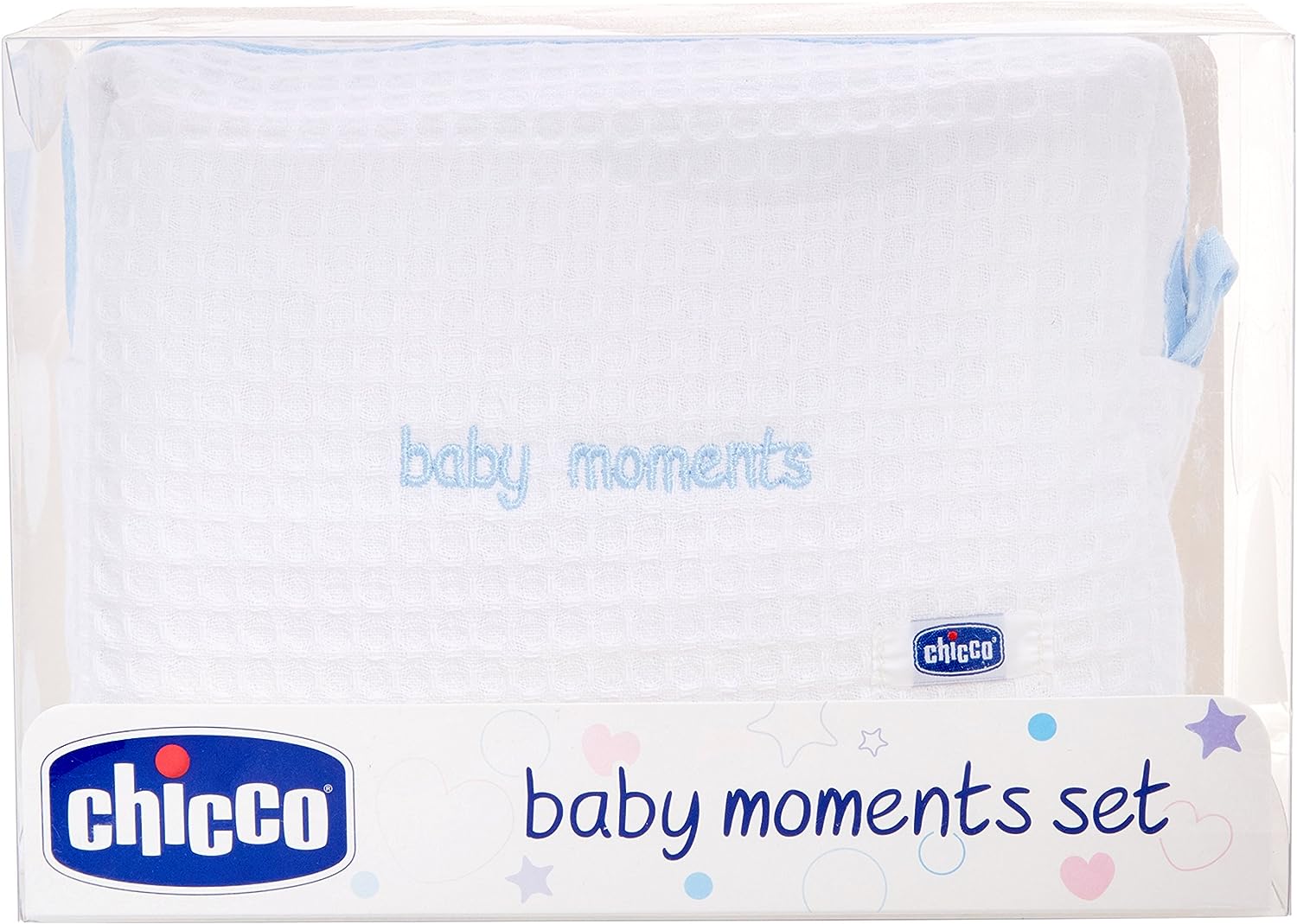 Chicco Baby Moments Set Beauty Bag Blu Bagnoschiuma 200 + Shampoo 200 ml + Saponetta 100 g