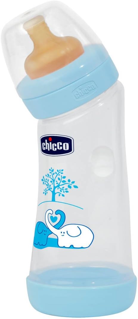Chicco Biberon Angolato in Caucciù Bambino 250 ml