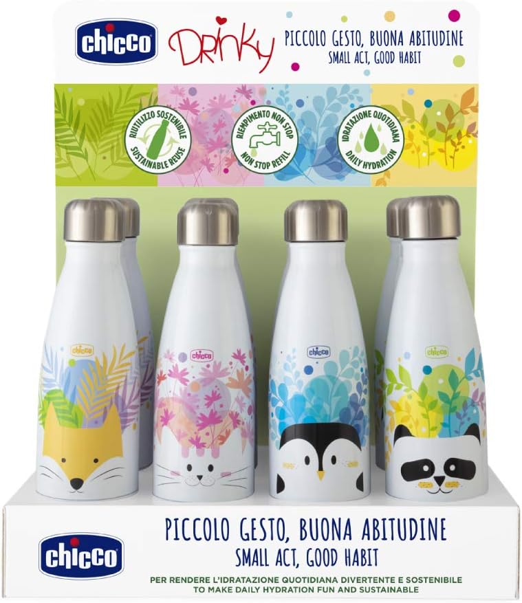 Chicco Borraccia Termica in Acciaio Inox 350 ml 1 Pezzo