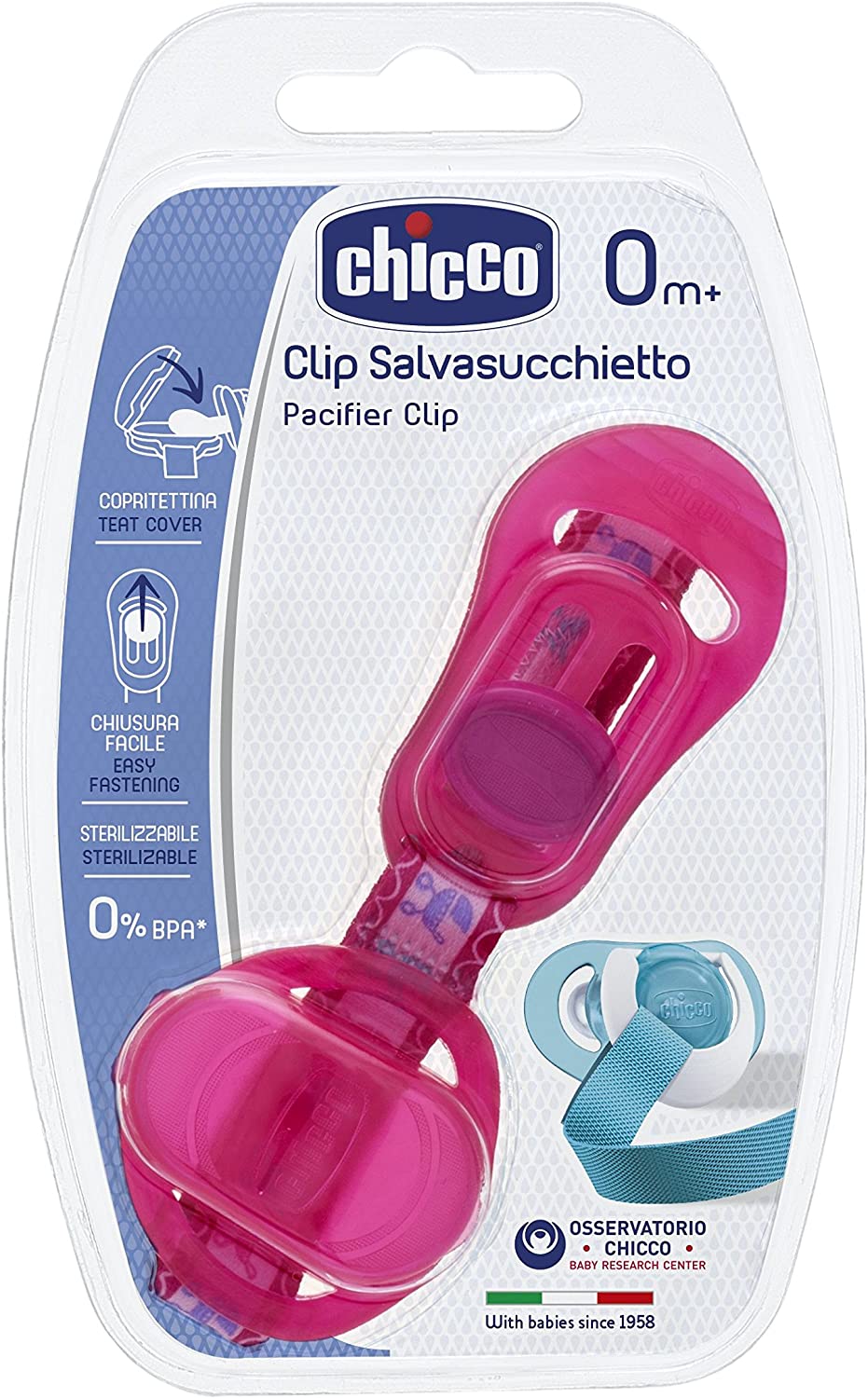 Chicco Clip Salvasucchietto Rosa 1 Pezzo