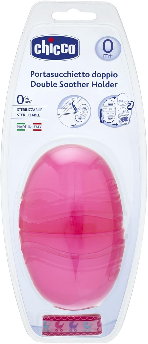 Chicco Portasucchietto Doppio Rosa 0m+ 1 Pezzo