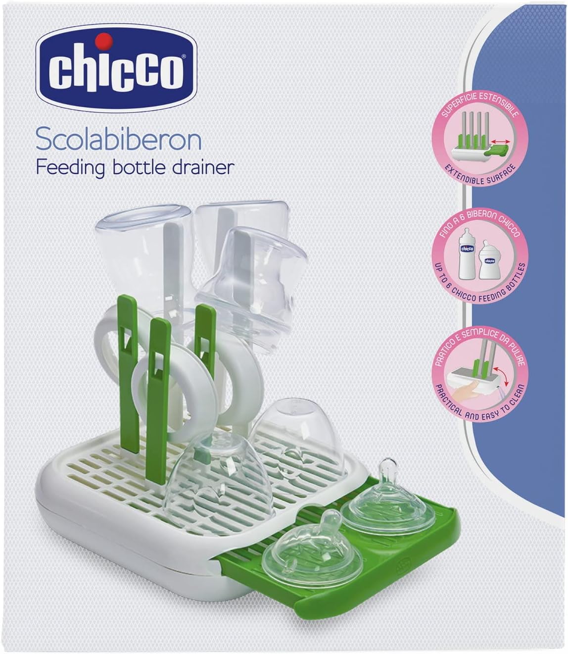Chicco Scaldabiberon Bianco e Verde