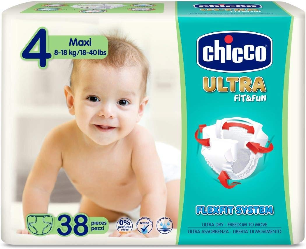 Chicco Ultra Pannolini Maxi Taglia 4 38 Pezzi